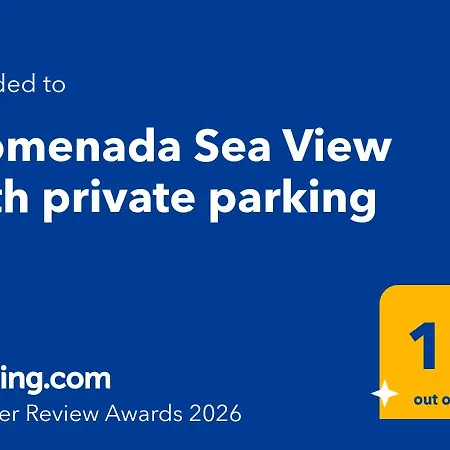 Promenada Sea View With Private Parking Апартаменты Нэводари